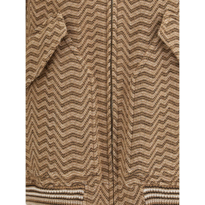 Missoni Brown Wool Bomber