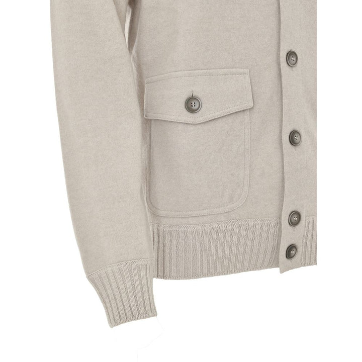 Gran Sasso Beige Cashmere Cardigan