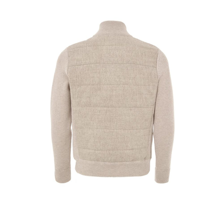 Gran Sasso Beige Wool Bomber