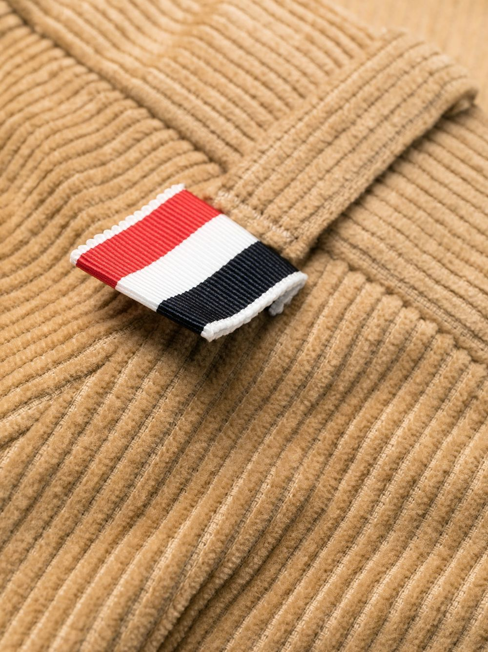 THOM BROWNE UNCONSTRUCTED STRAIGHT LEG SINGLE WELT POCKET TROUSER IN CORDUROY-18