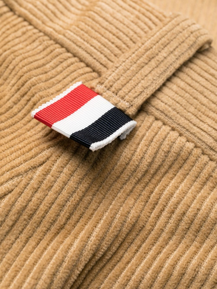 THOM BROWNE UNCONSTRUCTED STRAIGHT LEG SINGLE WELT POCKET TROUSER IN CORDUROY-18