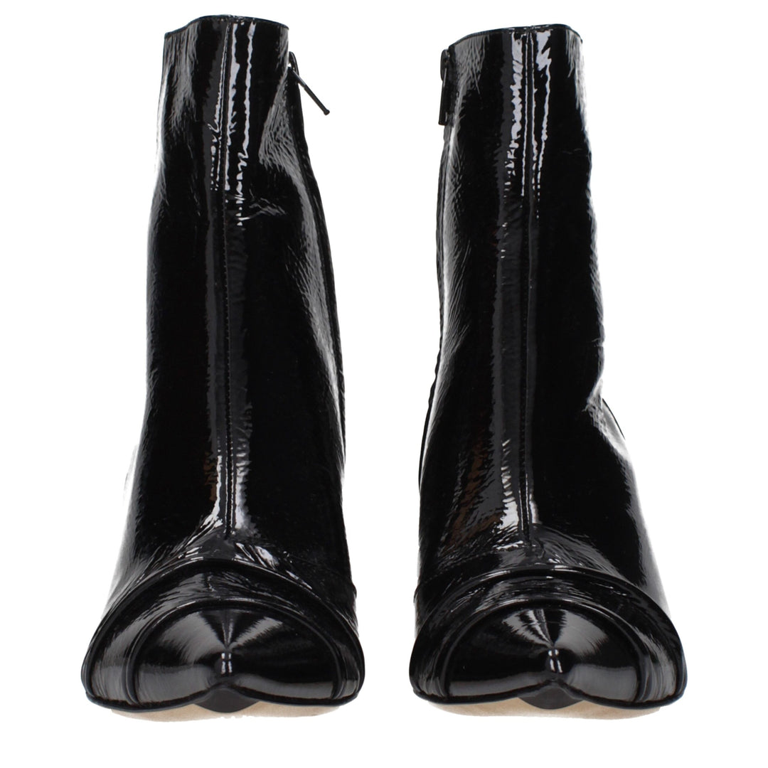 Maison Margiela Black Leather Ankle Boots