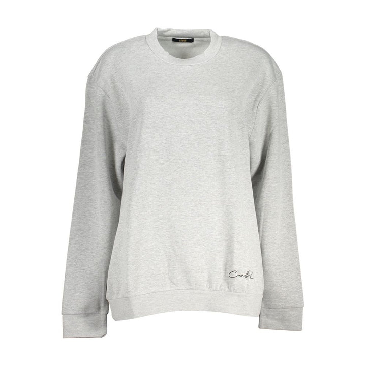 Cavalli Class Gray Cotton Sweatshirt