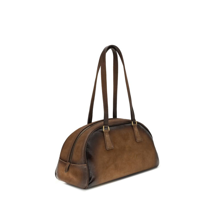 Prada Multicolor Calf Leather Bos Taurus Handbag