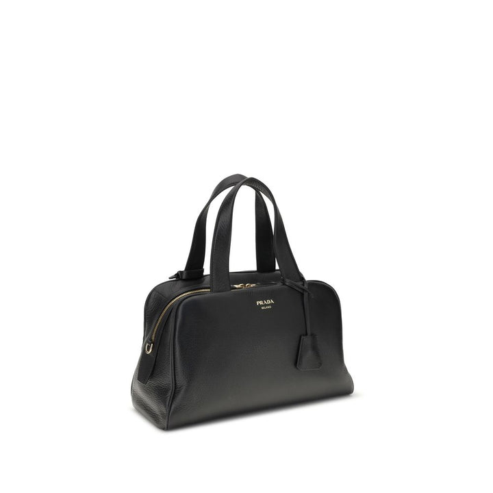 Prada Black Calf Leather Bos Taurus Handbag