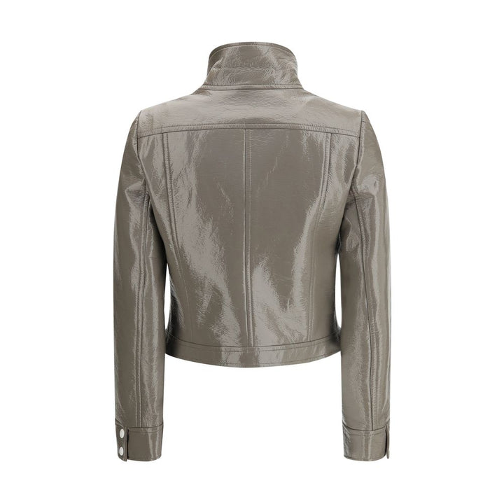 Courrèges Gray Cotton Full-Length Jacket