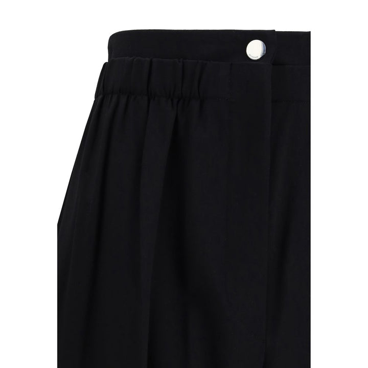 Max Mara Black Fleece Wool Casual Pants