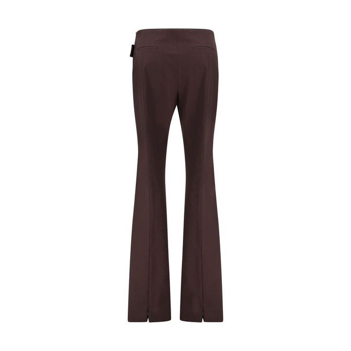 Max Mara Purple Polyester Dress Pants