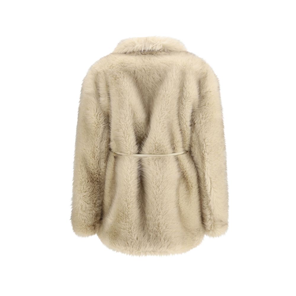 Max Mara Beige Polyester Coat