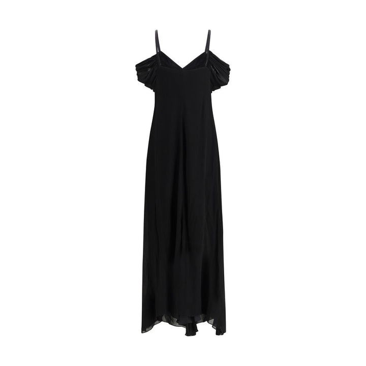Saint Laurent Black Viscose Casual Dress