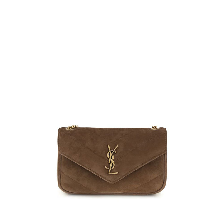 Saint Laurent Brown Leather Shoulder Bag