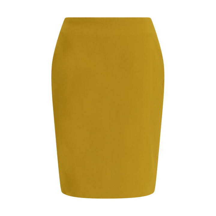 Saint Laurent Yellow Viscose Skirt