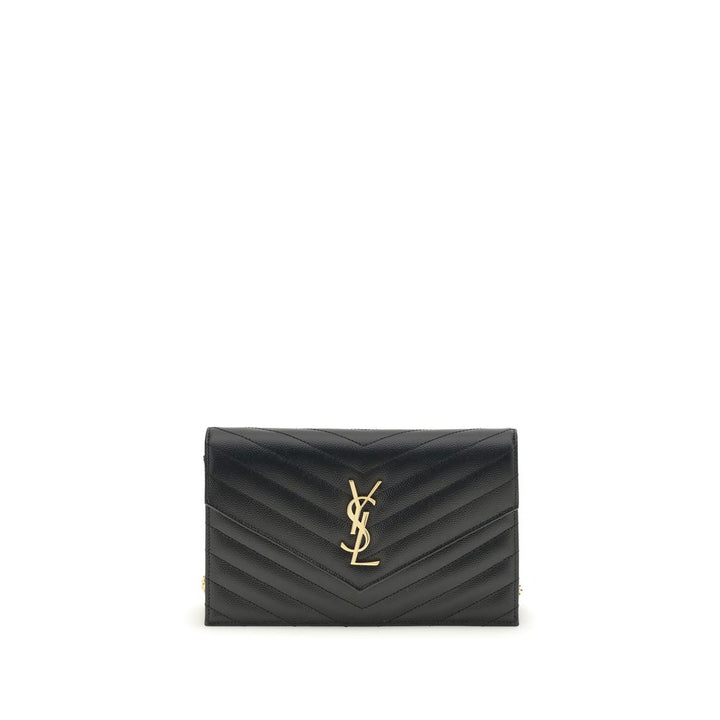 Saint Laurent Black Calf Leather Bos Taurus Wallet