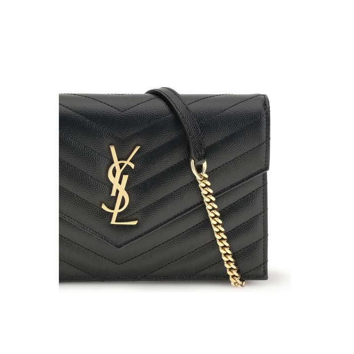 Saint Laurent Black Calf Leather Bos Taurus Wallet
