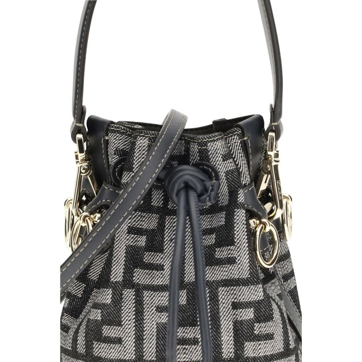 Fendi Blue Fabric Shoulder Bag