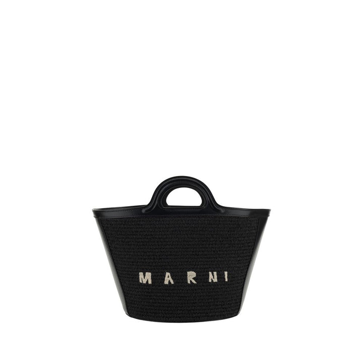 Marni Black Cotton Shoulder Bag