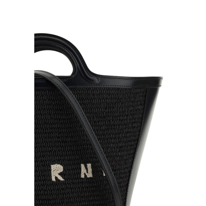 Marni Black Cotton Shoulder Bag