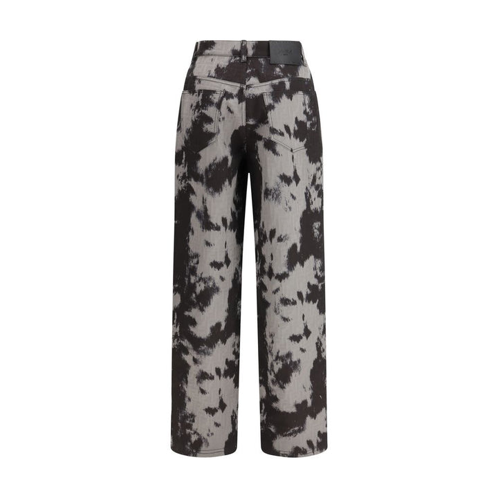 Fendi Black Cotton Straight-Leg Jeans