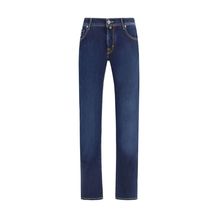 Jacob Cohen Blue Cotton Slim Fit Jeans