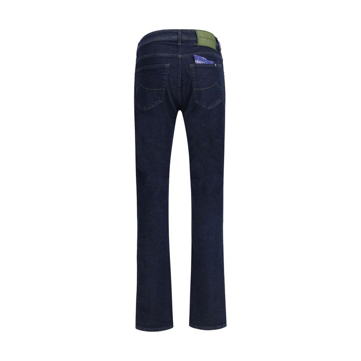 Jacob Cohen Blue Cotton Slim Fit Jeans