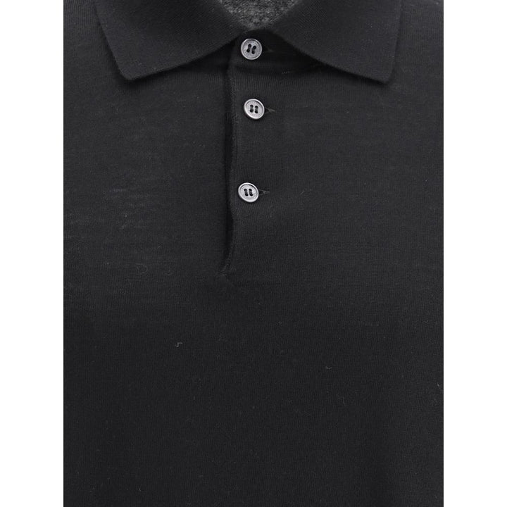 Brunello Cucinelli Black Cashmere Dress Shirt