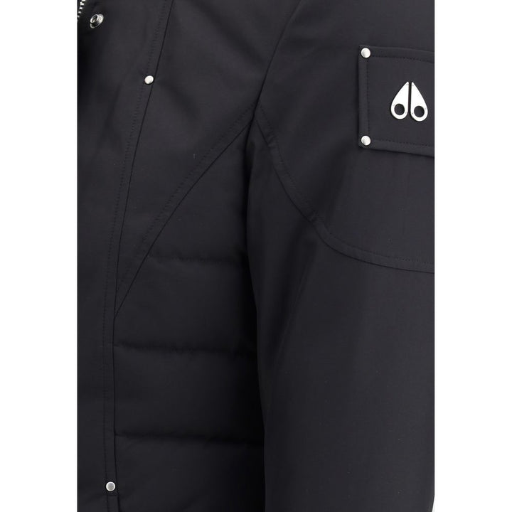 Moose Knuckles Black Recycled Polyester Parka