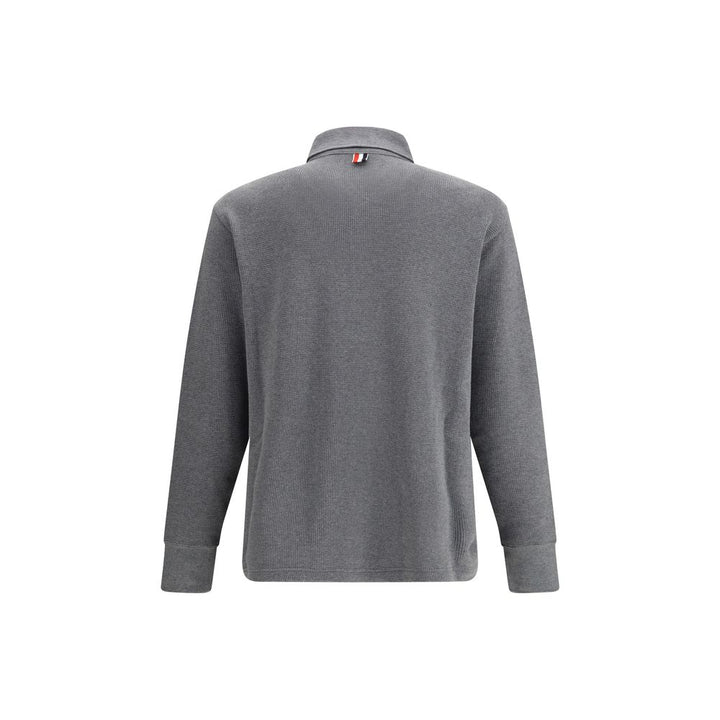 Thom Browne Gray Cotton Polo Shirt