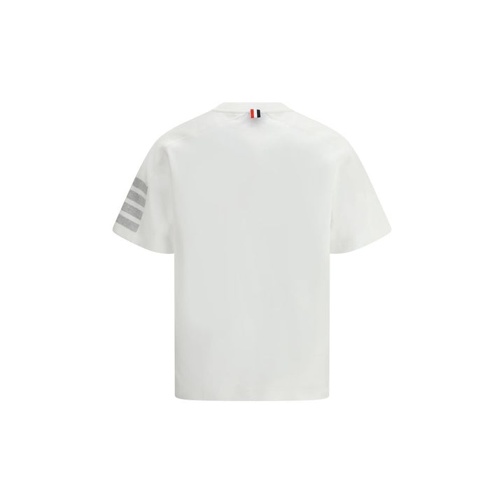Thom Browne White Cotton T-Shirt