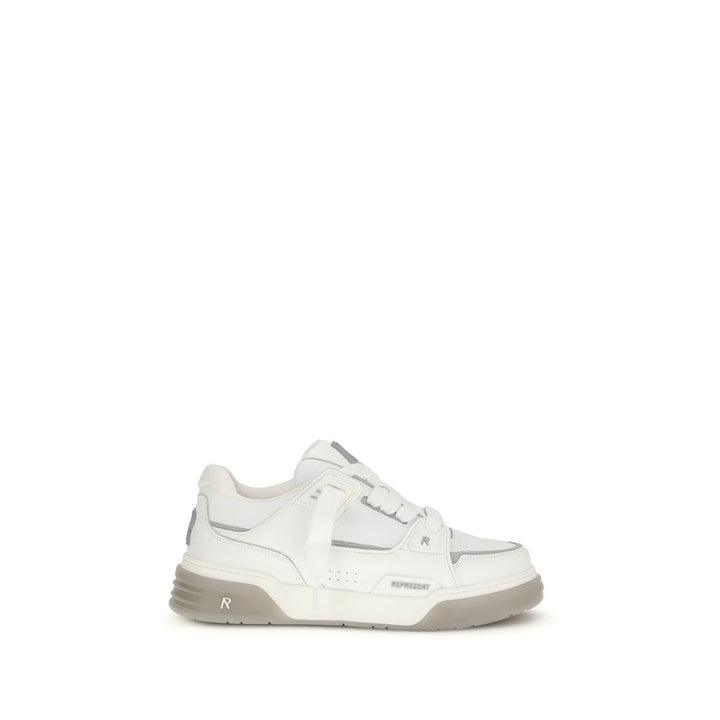 Represent White Calf Leather Bos Taurus Sneakers
