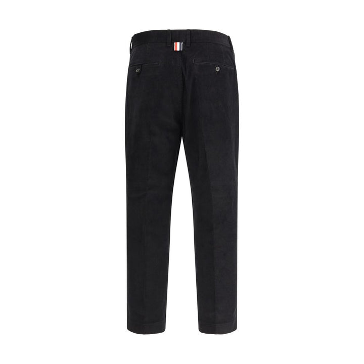 Thom Browne Black Cotton Chino Pants