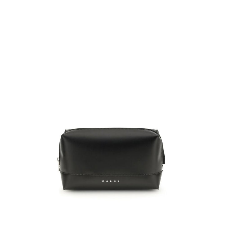 Marni Black Calf Leather Bos Taurus Shoulder Bag