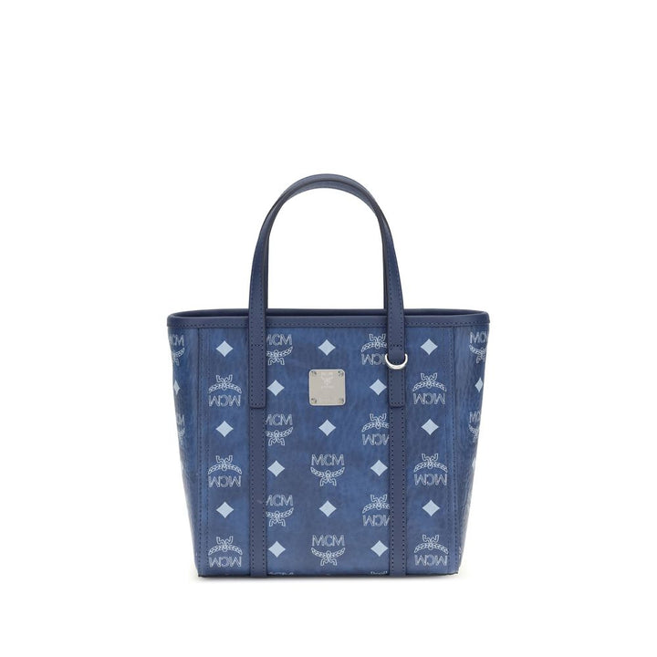 MCM Blue Fabric Handbag