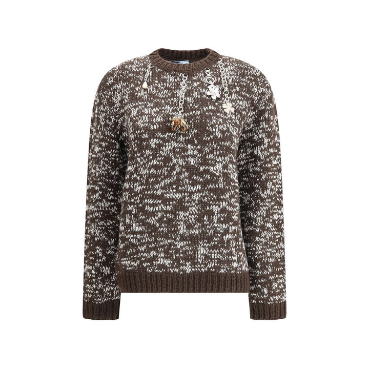 Prada Brown Fleece Wool Sweatshirt