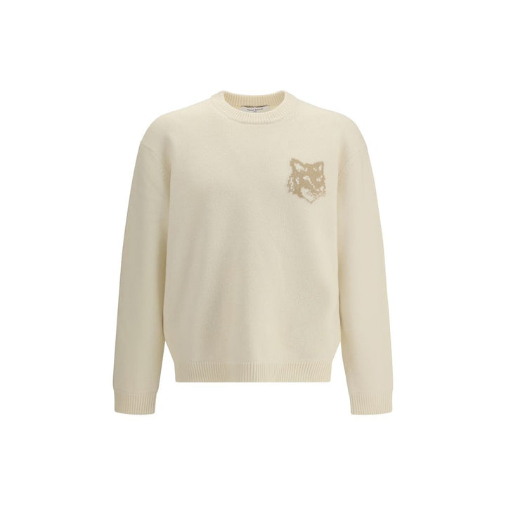 Maison Kitsuné Cream Wool Sweatshirt