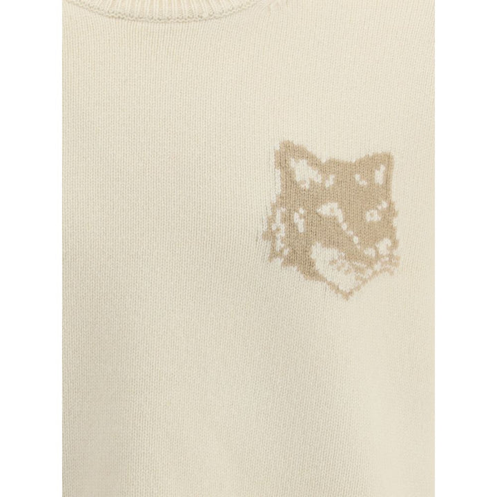 Maison Kitsuné Cream Wool Sweatshirt
