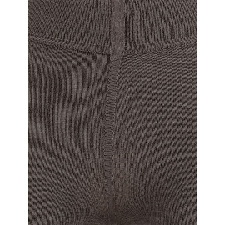 Rick Owens Gray Fleece Wool Leggings