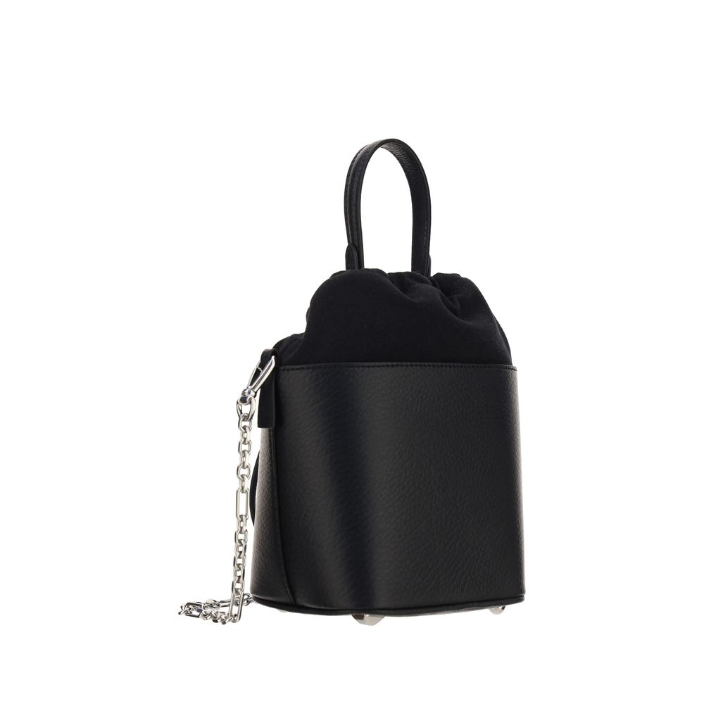 Margiela Black Calf Leather Bos Taurus Shoulder Bag
