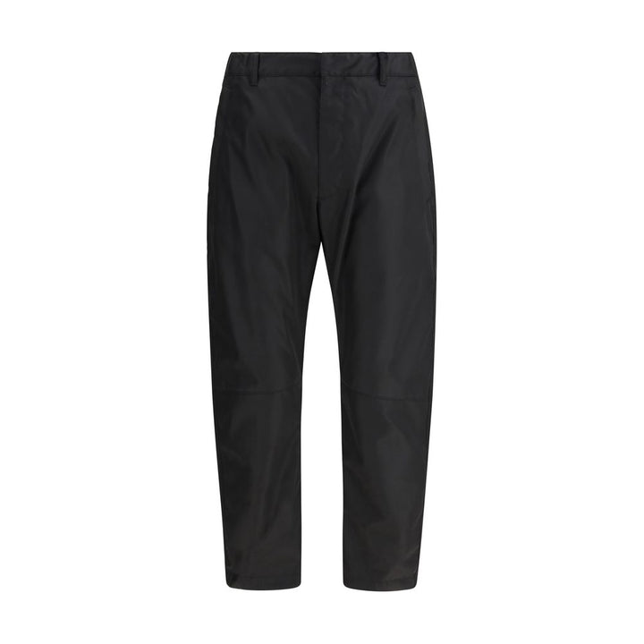 Prada Black Recycled Polyamide Casual Pants