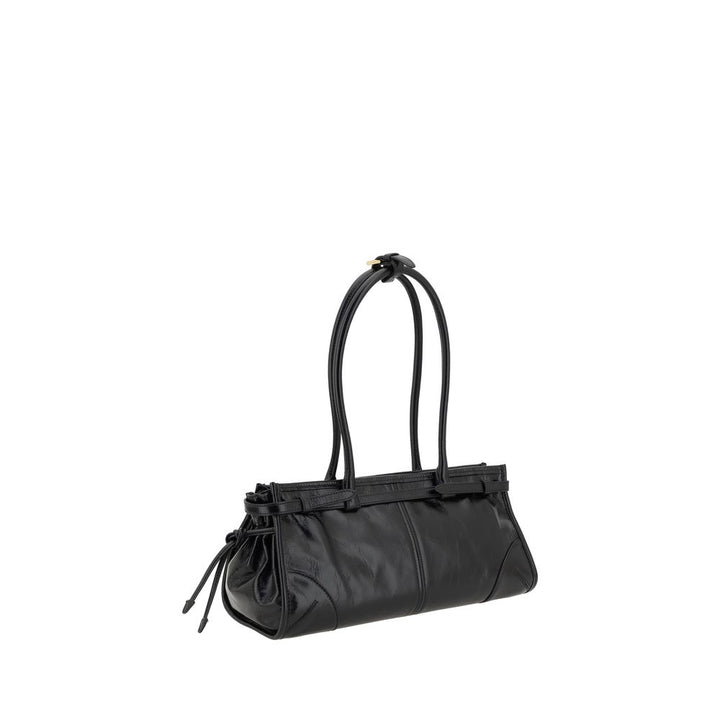 Prada Black Calf Leather Bos Taurus Shoulder Bag
