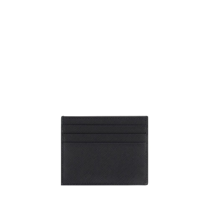 Prada Black Calf Leather Bos Taurus Wallet