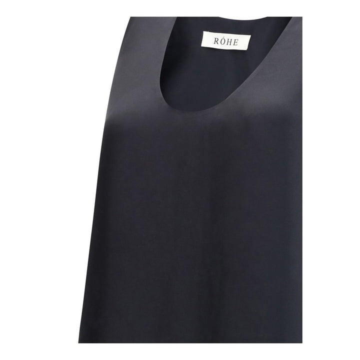 Rohe Black Silk Casual Dress