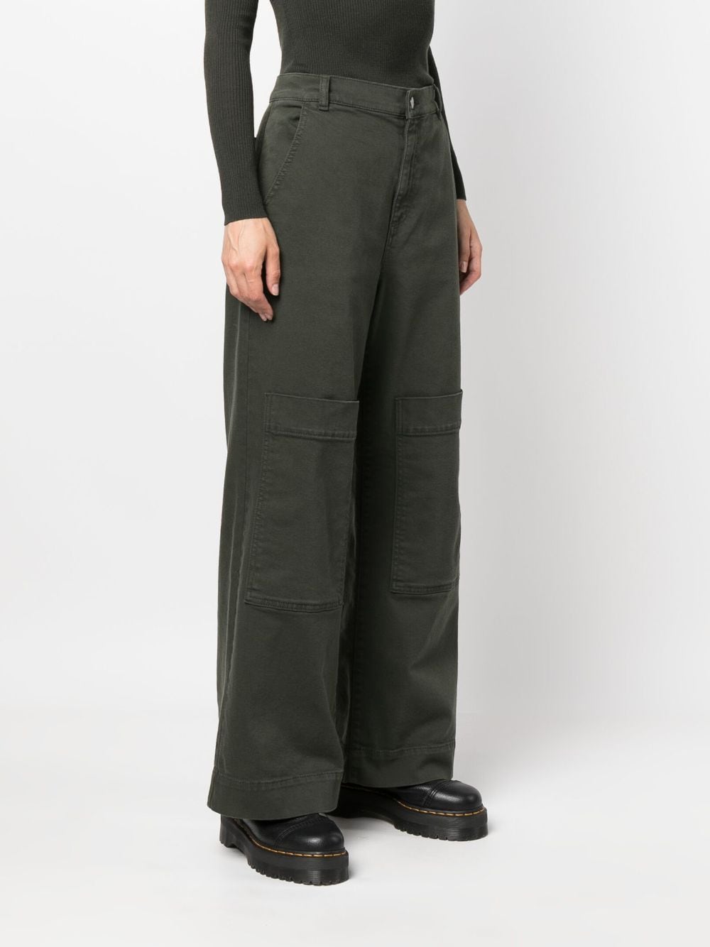 PAROSH low-rise wide-leg jeans-7