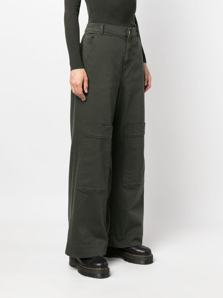 PAROSH low-rise wide-leg jeans-7