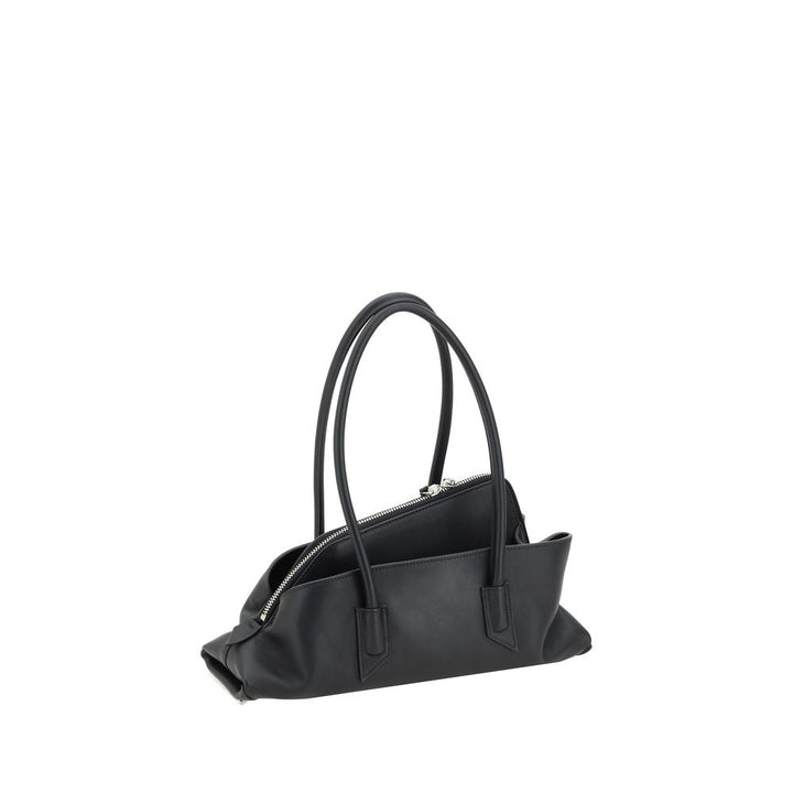 The Attico Black Calf Leather Bos Taurus Shoulder Bag