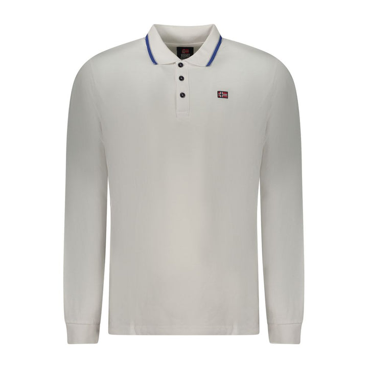 Norway 1963 White Cotton Polo Shirt