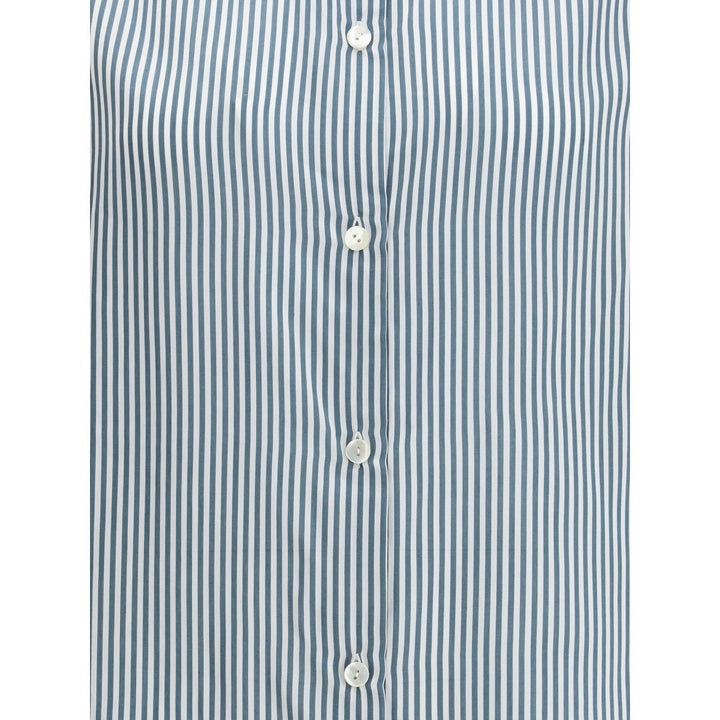 Kristina Ti Green Viscose Pattern Shirt