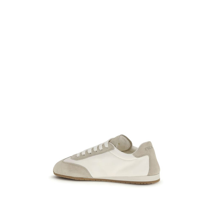 Prada Cream Lamb Ovis Aries Aries Low Top Sneakers