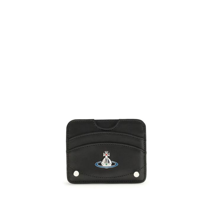Vivienne Westwood Black Calf Leather Bos Taurus Wallet