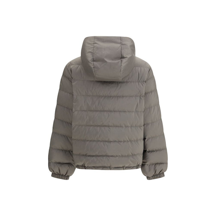 Miu Miu Gray Recycled Polyester Coat
