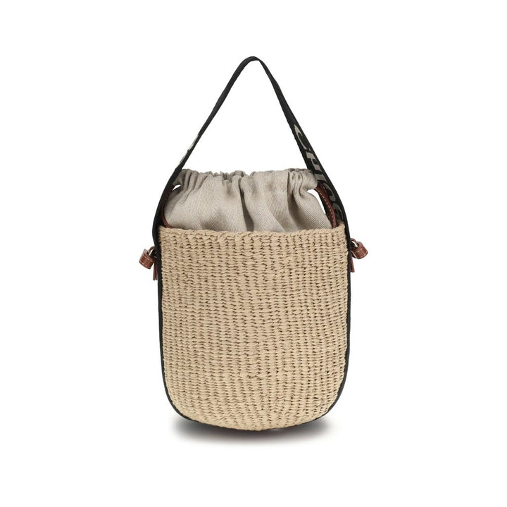 Chloé Beige Raffia Shoulder Bag